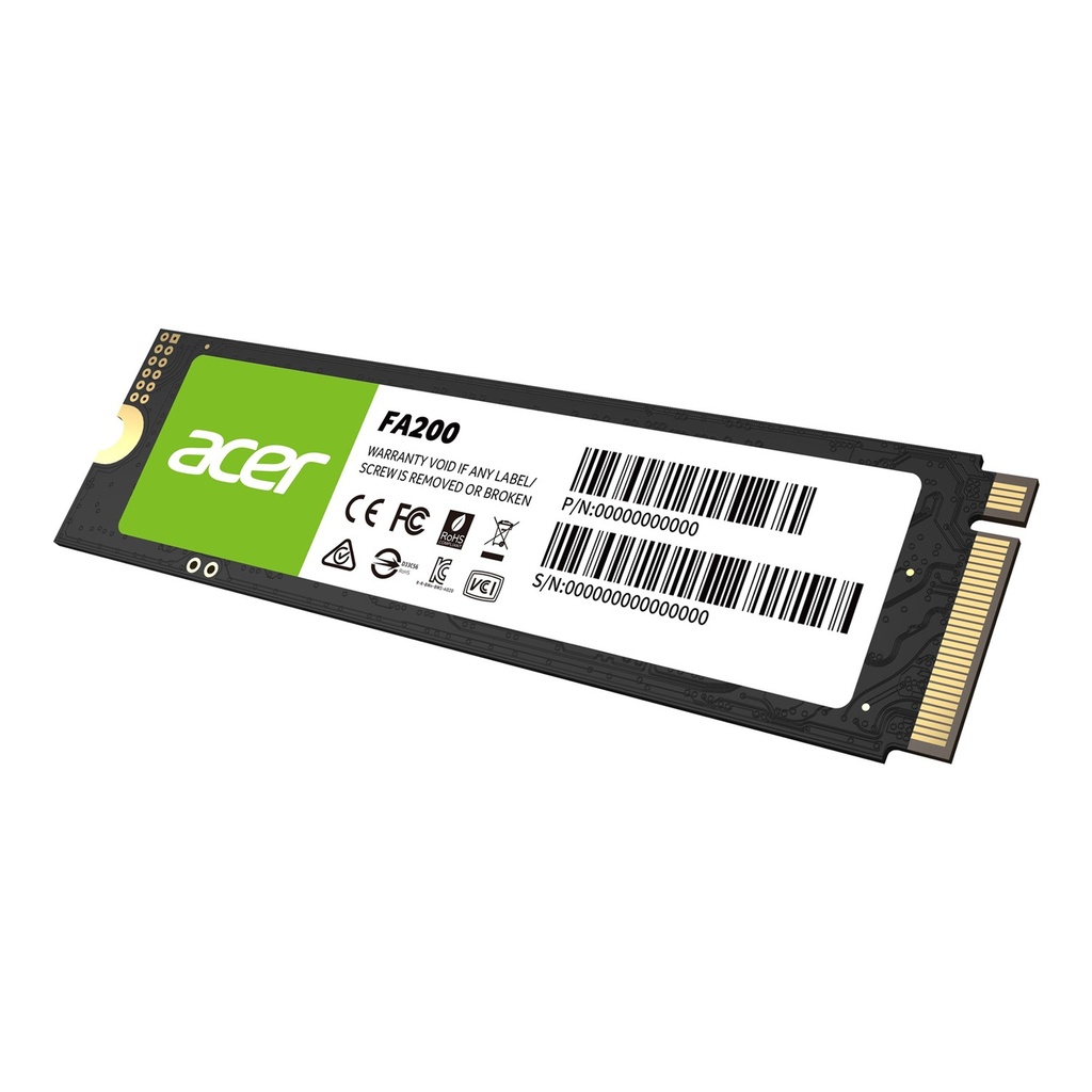 Acer FA200 4TB PCIe Gen4x4 M.2 NVMe SSD UpTo 7200MB/s Read & UpTo 6200MB/s Read
