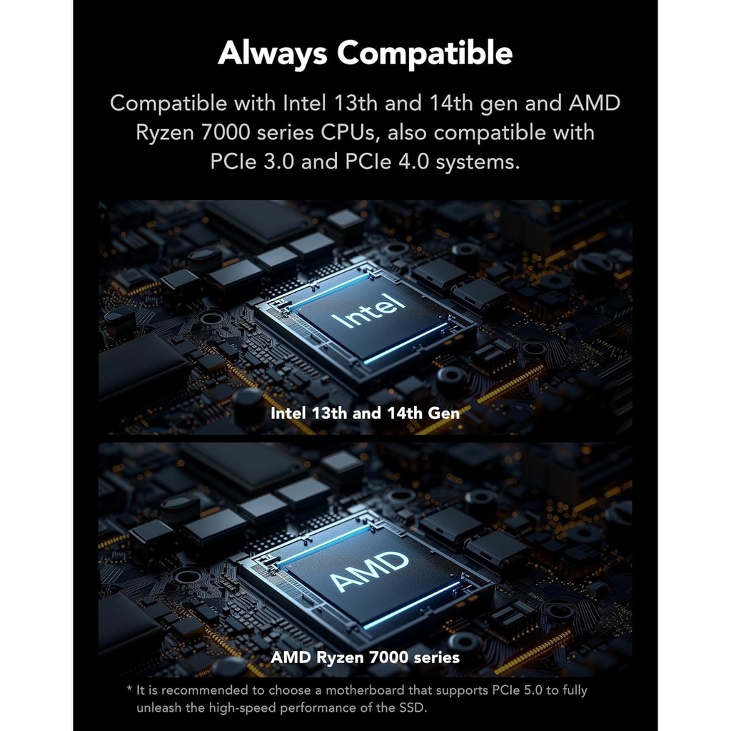 Lexar Professional MM1090 1TB NVMe Gen 5x4 M.2 SSD With Heatsink, Read Speed Upto 12,000 For PS5 & PC