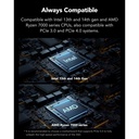 Lexar Professional MM1090 1TB NVMe Gen 5x4 M.2 SSD With Heatsink, Read Speed Upto 12,000 For PS5 & PC