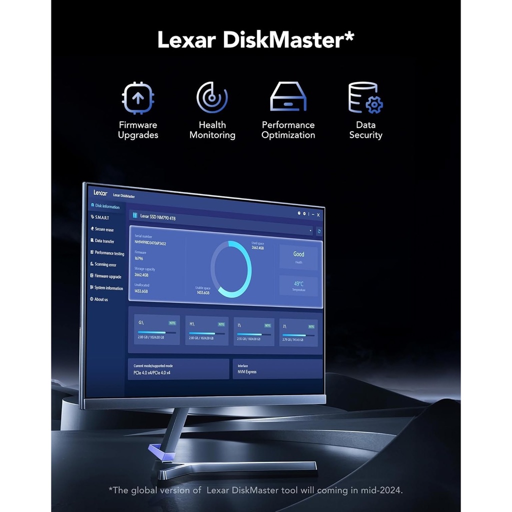 Lexar Professional MM1090 1TB NVMe Gen 5x4 M.2 SSD With Heatsink, Read Speed Upto 12,000 For PS5 & PC