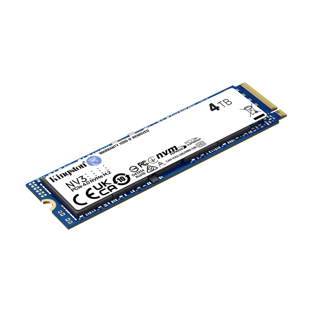 Kingston NV3 4TB PCIe 4.0 NVMe M.2 Up to 6000 MB/s
