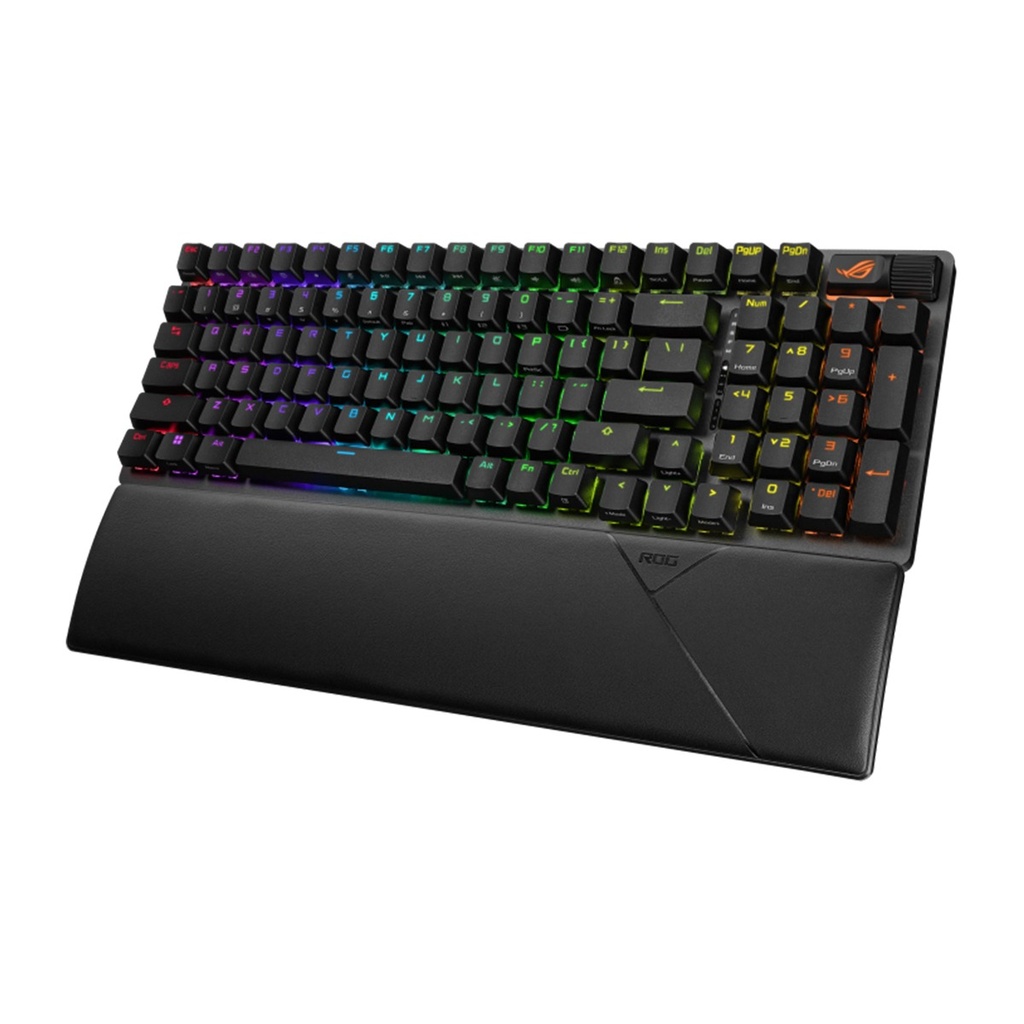 Asus X901 ROG Strix Scope II 96 Wireless Mechanical Gaming KeyBoard NX Snow Switch Refined Linear (Arabic) - Black