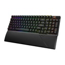 Asus X901 ROG Strix Scope II 96 Wireless Mechanical Gaming KeyBoard NX Snow Switch Refined Linear (Arabic) - Black