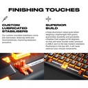 Fnatic Streak65 LP Ultra Fast Low Profile Switches 65% Compact Mechanical Keyboard - Black