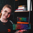 Fnatic Streak65 LP Ultra Fast Low Profile Switches 65% Compact Mechanical Keyboard - Black