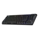Logitech G PRO X TKL LIGHTSPEED Wireless Gaming Keyboard, Ultra-Portable Tenkeyless Design, Lightsync RGB Backlit, PBT Keycaps, Tactile Switches (GX Brown), BT/USB, US INTL Layout, Black | ‎920-012136