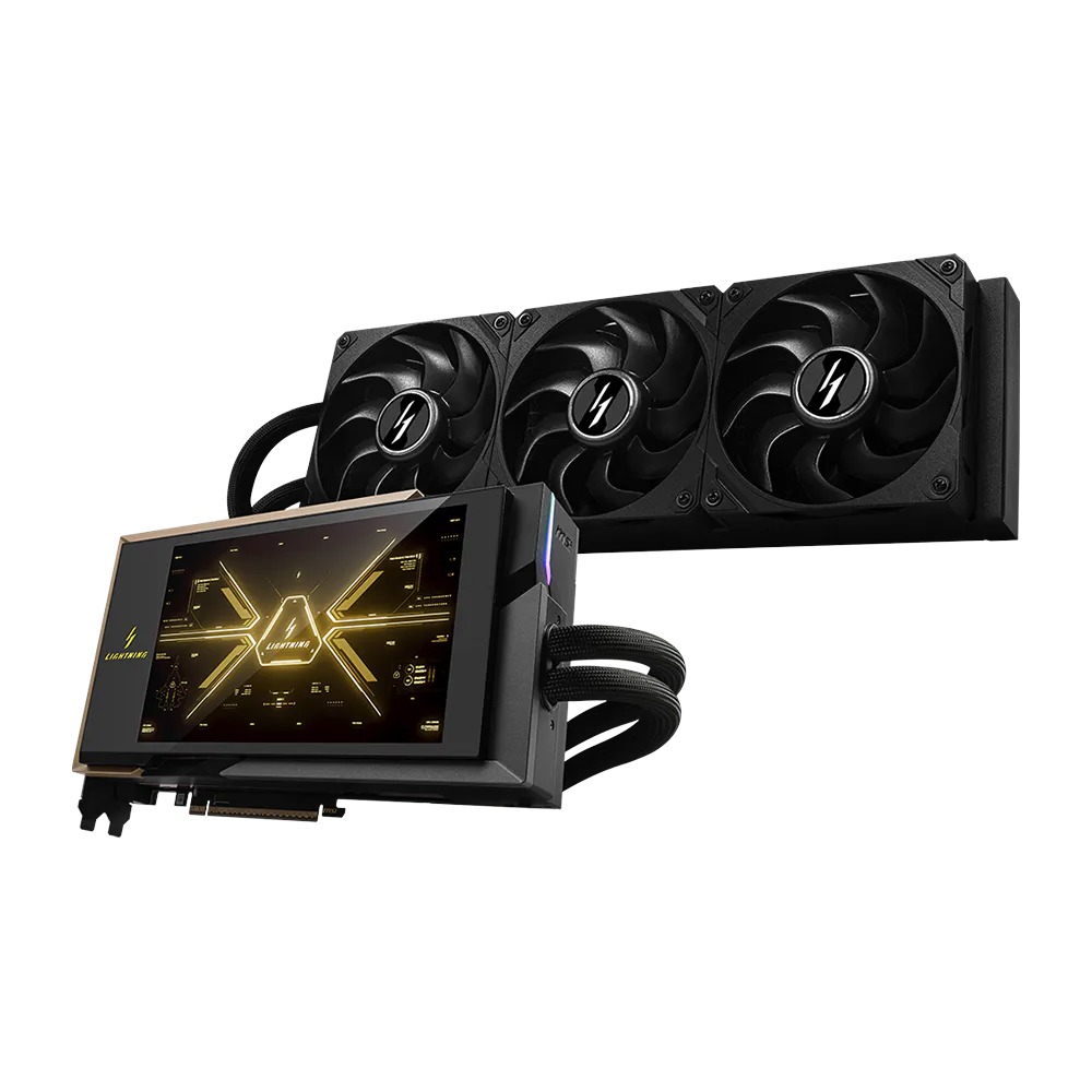 MSI LIGHTNING Z GeForce RTX 5090 32GB GDDR7 PCI Express Gen 5 liquid cooled Graphics Card - Black