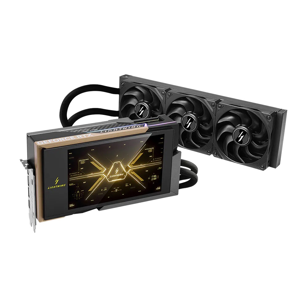 MSI LIGHTNING Z GeForce RTX 5090 32GB GDDR7 PCI Express Gen 5 liquid cooled Graphics Card - Black