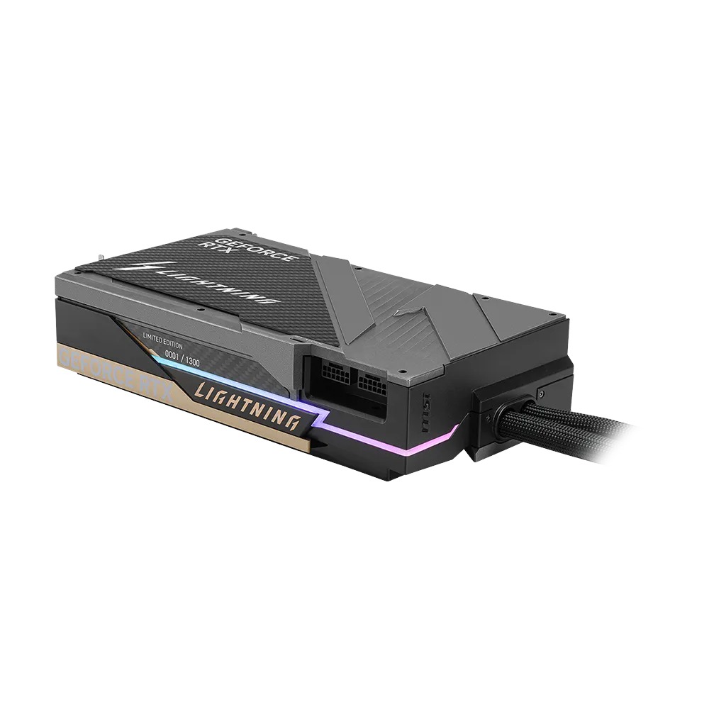 MSI LIGHTNING Z GeForce RTX 5090 32GB GDDR7 PCI Express Gen 5 liquid cooled Graphics Card - Black