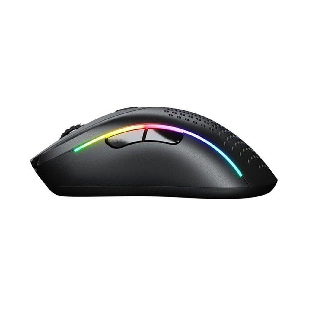 Glorious Model D 2 Wireless/Bluetooth UltraLight Ergonomic RGB Gaming Mouse (66g) - Black