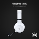 Razer Kaira X Wired Headset for Xbox Series X|S, Xbox One, PC, Mac & Mobile Devices: Triforce 50mm Drivers, HyperClear Cardioid Mic, Flowknit Memory Foam Ear Cushions, On Headset Controls - White