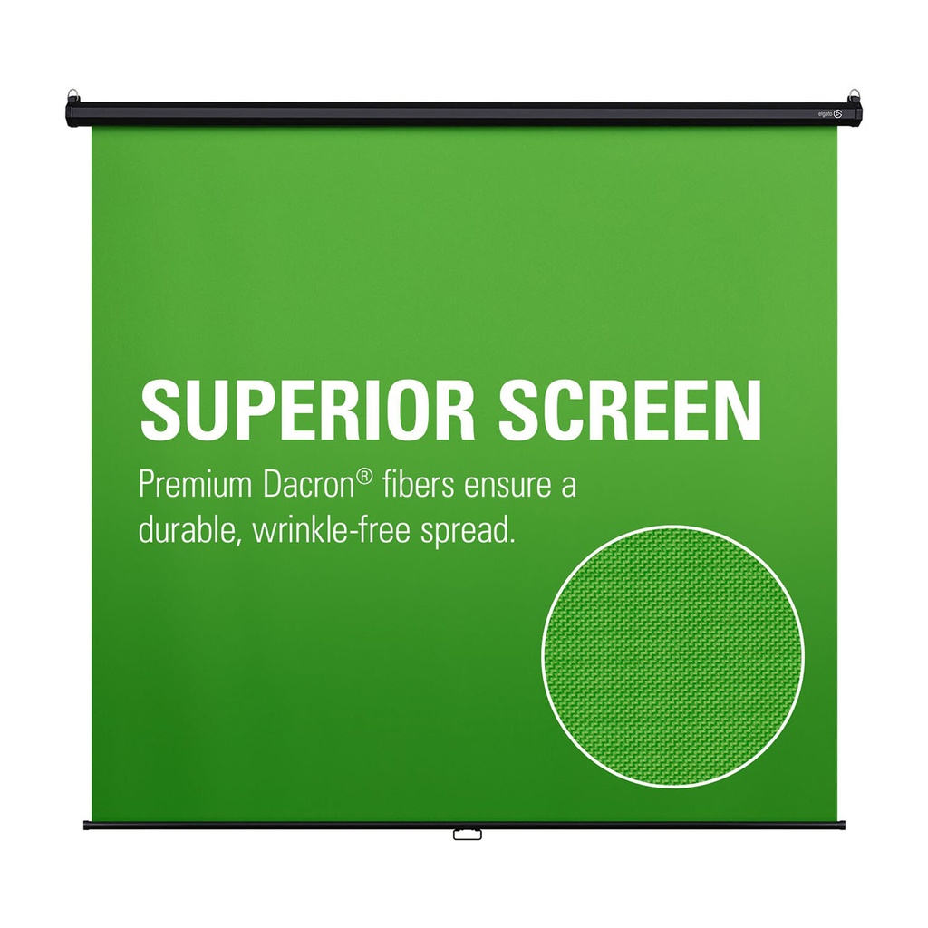 Elgato Green Screen MT Wall-Mounted Retractable Chroma Key Backdrop With Wrinkle-Resistant Fabric For background Removal