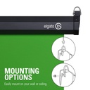 Elgato Green Screen MT Wall-Mounted Retractable Chroma Key Backdrop With Wrinkle-Resistant Fabric For background Removal