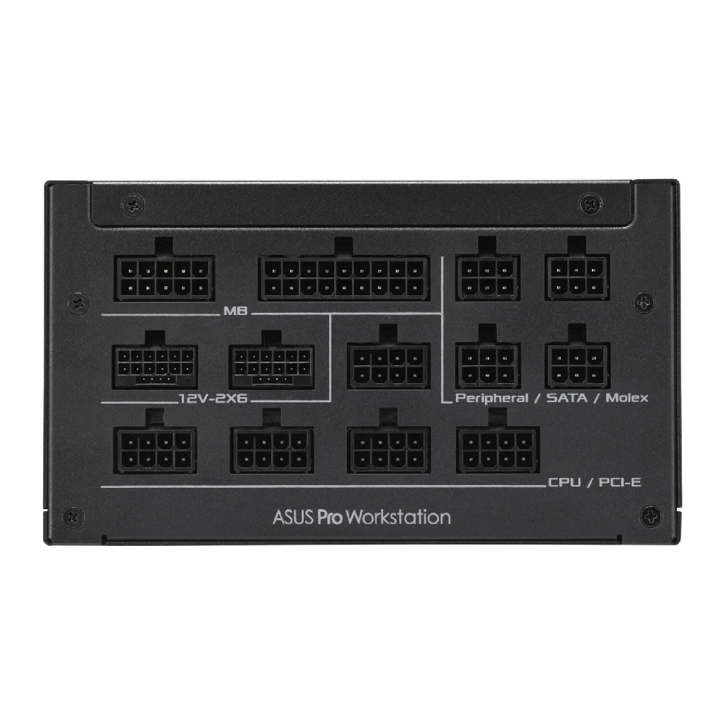 ASUS Pro WS Power Supply, 1600W 80 PLUS Platinum Efficiency, ATX 3.1 Compatible