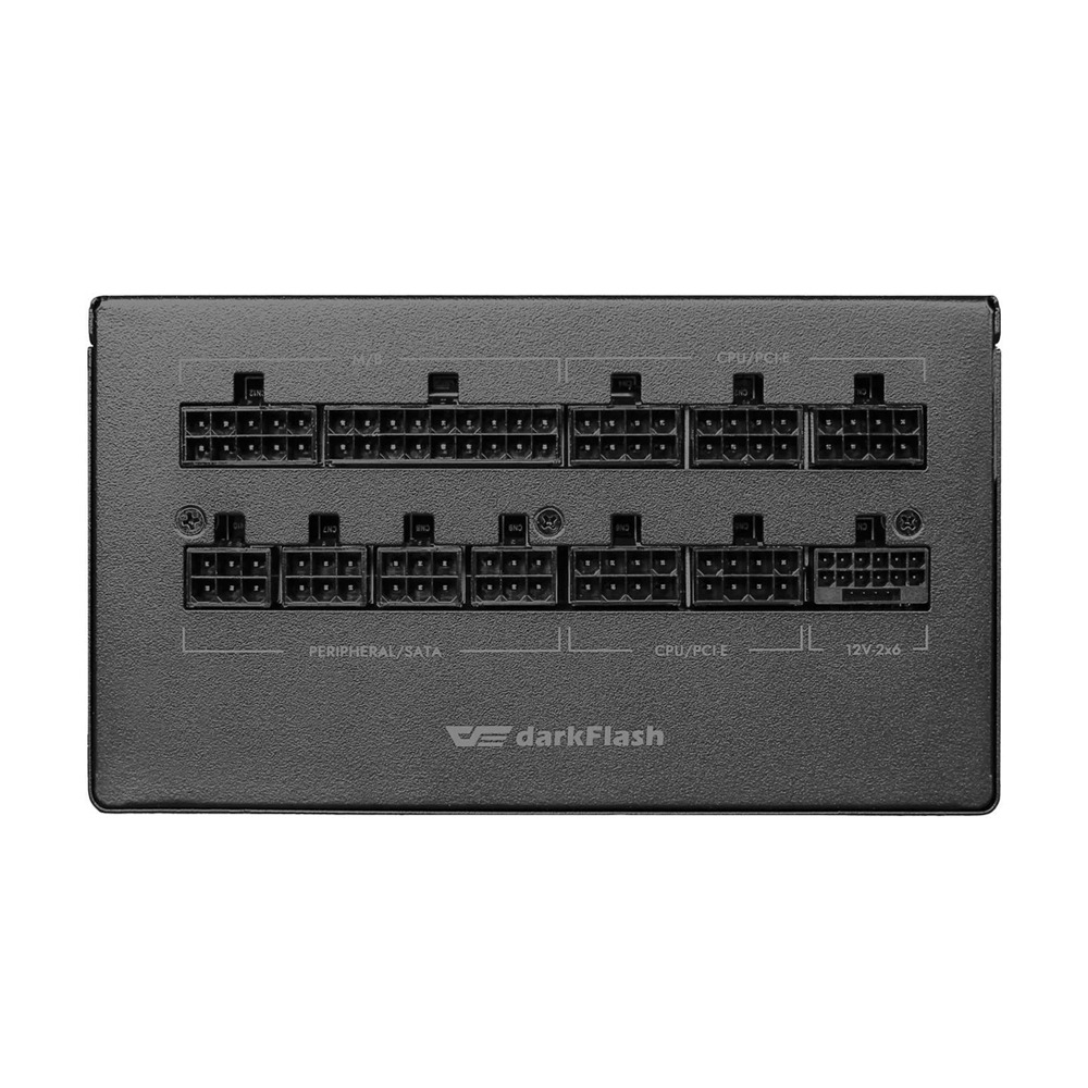 DarkFlash PMT1250 80 Plus Gold Fully Modular 1250W ATX 3.1 & PCIe 5.1 Power Supply - Black