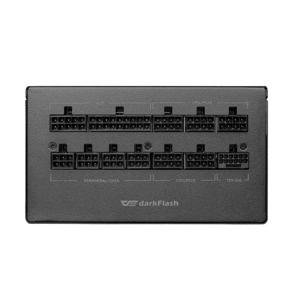 DarkFlash PMT850 80 Plus Gold Fully Modular 850W ATX 3.1 & PCIe 5.1 Power Supply - Black