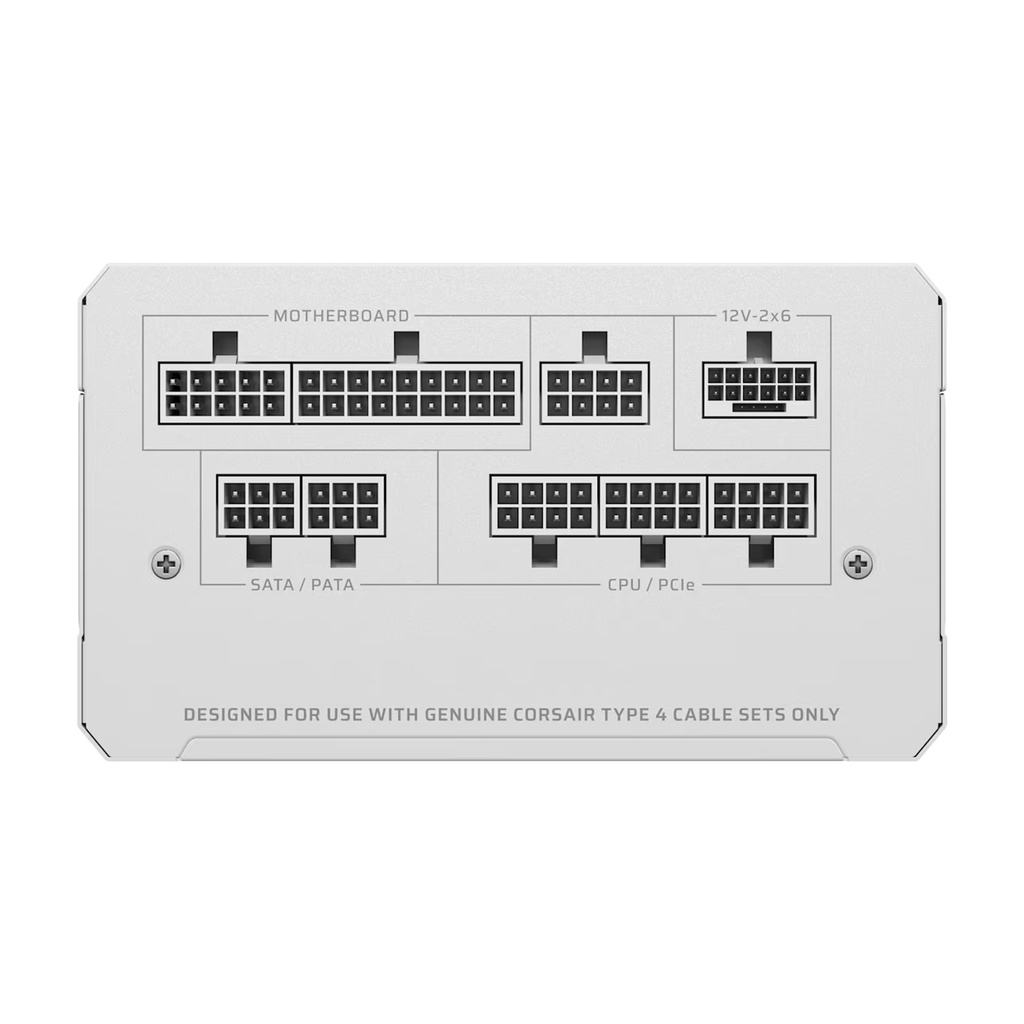 Corsair RMe Shift Series RM1000e Fully Modular 1000W ATX 3.1 PCIe 5.1 Power Supply - White
