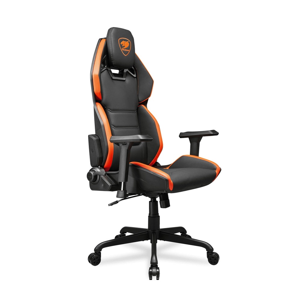 Cougar Hotrod Multi-zone Backrest Anchored Gaming Chair - Black / Orange