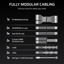Corsair HXi Series HX1200i Fully Modular Ultra-Low Noise Platinum ATX 1200W Power Supply -BLACK