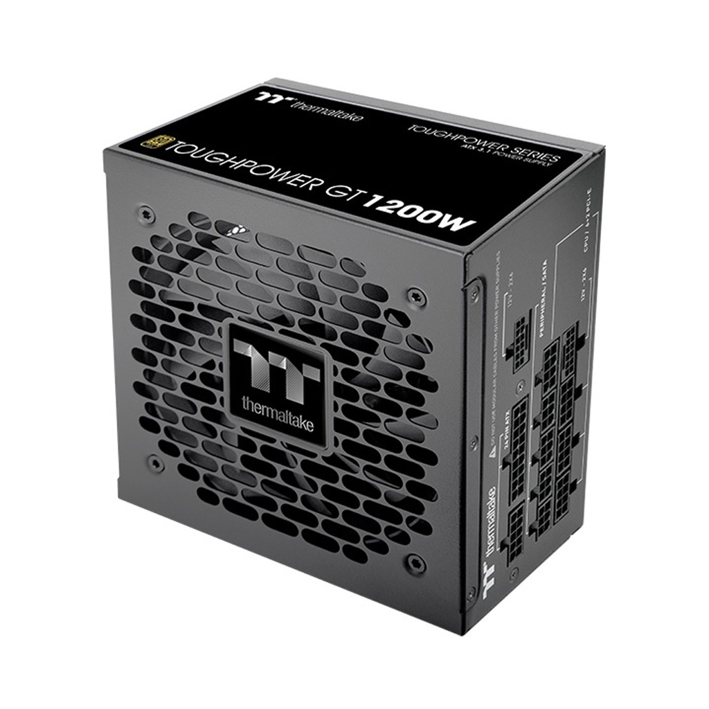 Thermaltake Toughpower GT 1200W Fully Modular Power Supply, 80 PLUS Gold PCIe Gen 5.1, ATX 3.1 Ready, Black | PS-TPT-1200FNFAGK-3
