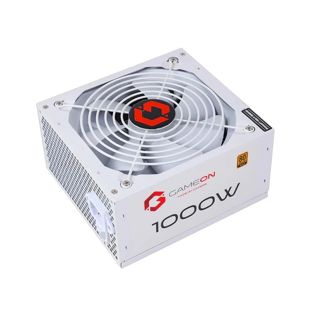 GameOn 1000 Watt SPY2 80Plus Gold Fully Modular Power Supply - White