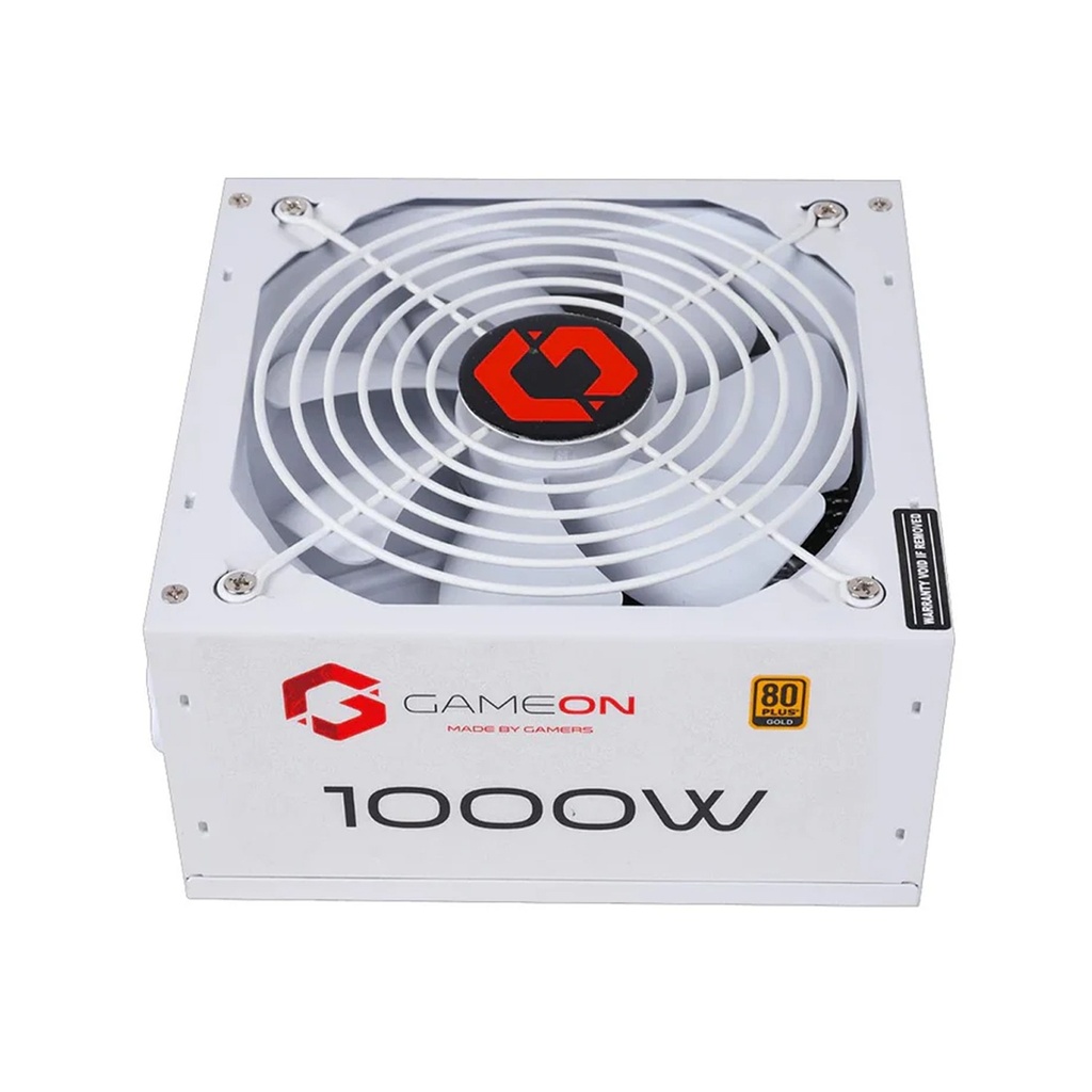 GameOn 1000 Watt SPY2 80Plus Gold Fully Modular Power Supply - White