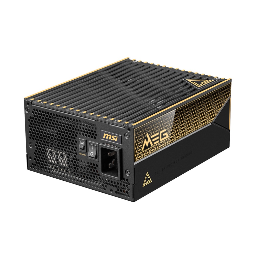 MSI MEG Ai1600T 80PLUS Titanium 1600W Cybenetic Titanium ATX 3.1 PCIe 5.1 Ready Power Supply