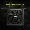 MSI MAG A1000GL 80PLUS Gold 1000W ATX 3.1 Ready PCIe 5.1 Ready Power Supply