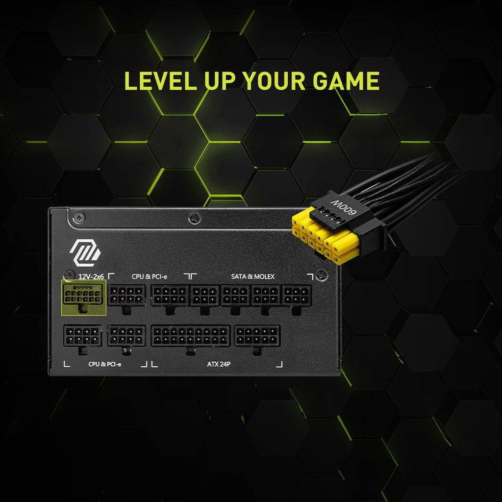 MSI MAG A1000GL 80PLUS Gold 1000W ATX 3.1 Ready PCIe 5.1 Ready Power Supply