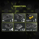 MSI MAG A1000GL 80PLUS Gold 1000W ATX 3.1 Ready PCIe 5.1 Ready Power Supply
