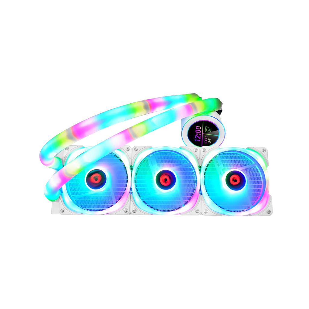 Gameon Kraken N360 360mm Liquid CPU Cooler - White