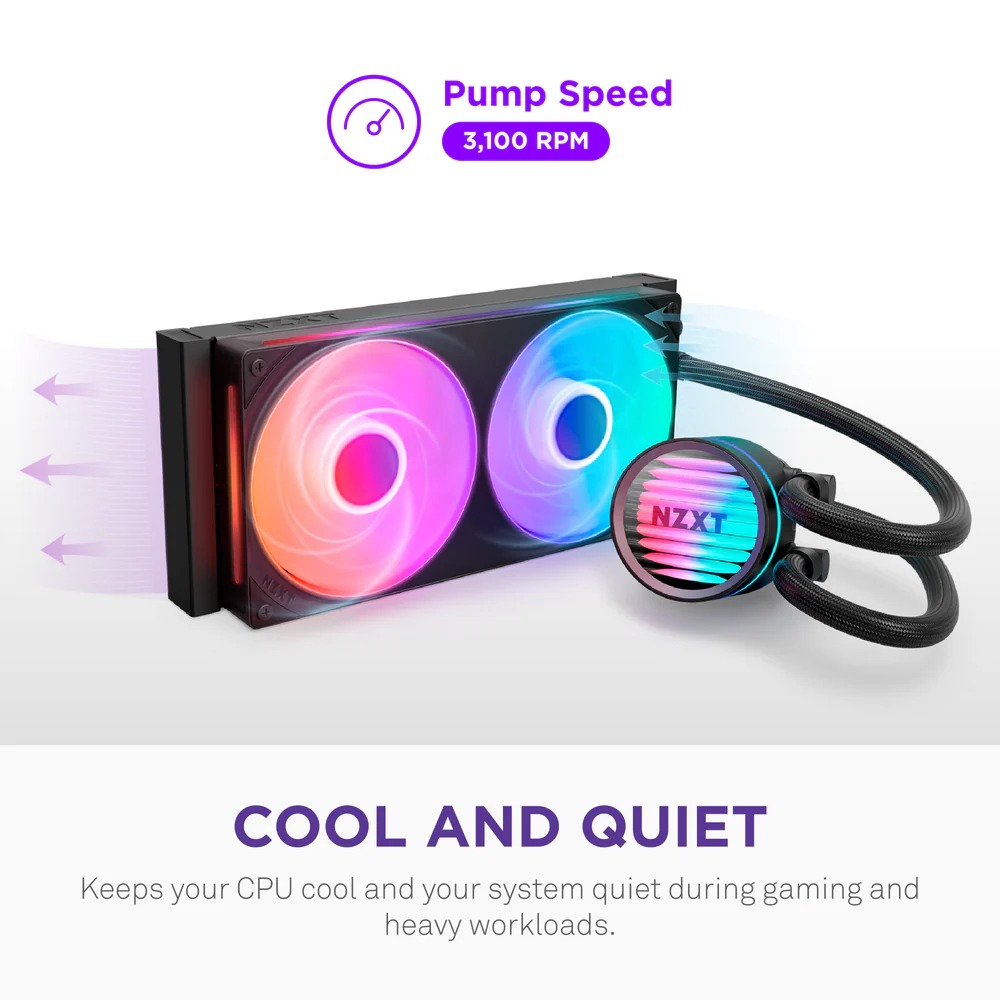 NZXT Kraken Core 360 RGB 360mm AIO Liquid Cooler -Black