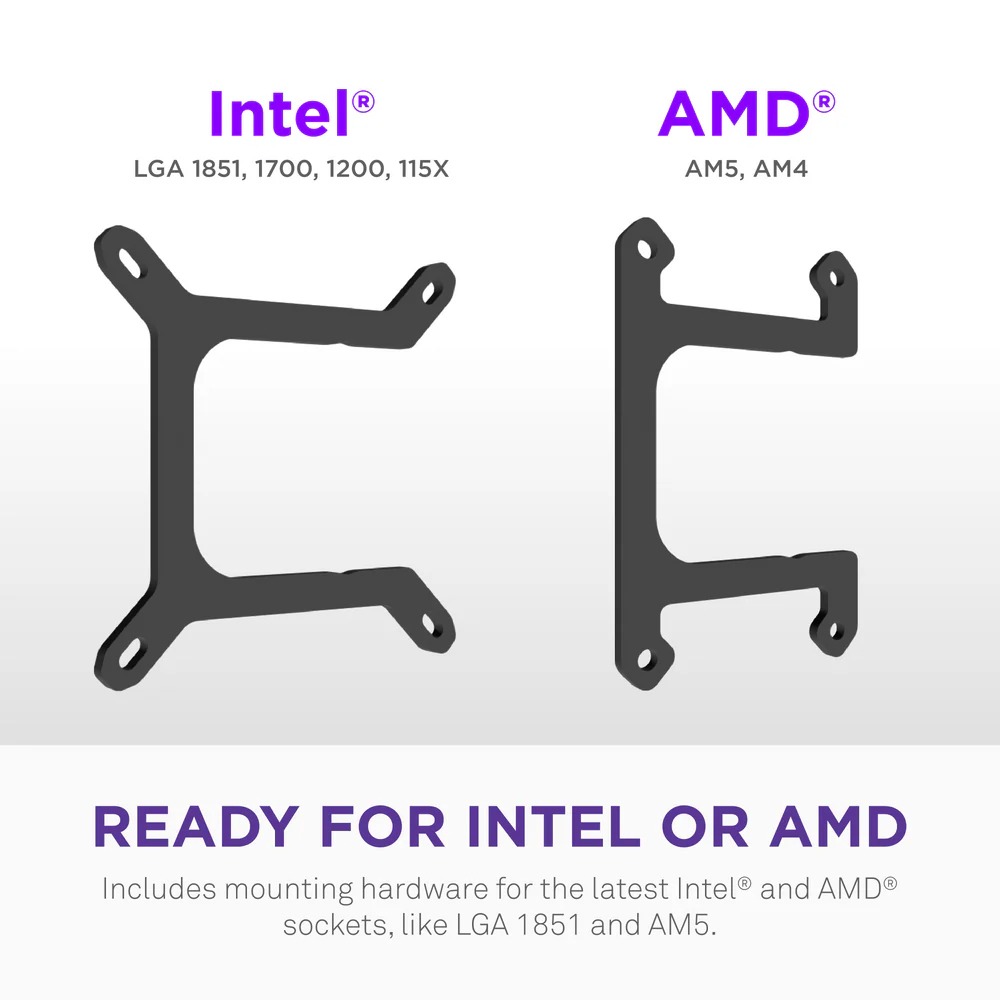 NZXT Kraken Core 360 RGB 360mm AIO Liquid Cooler -Black
