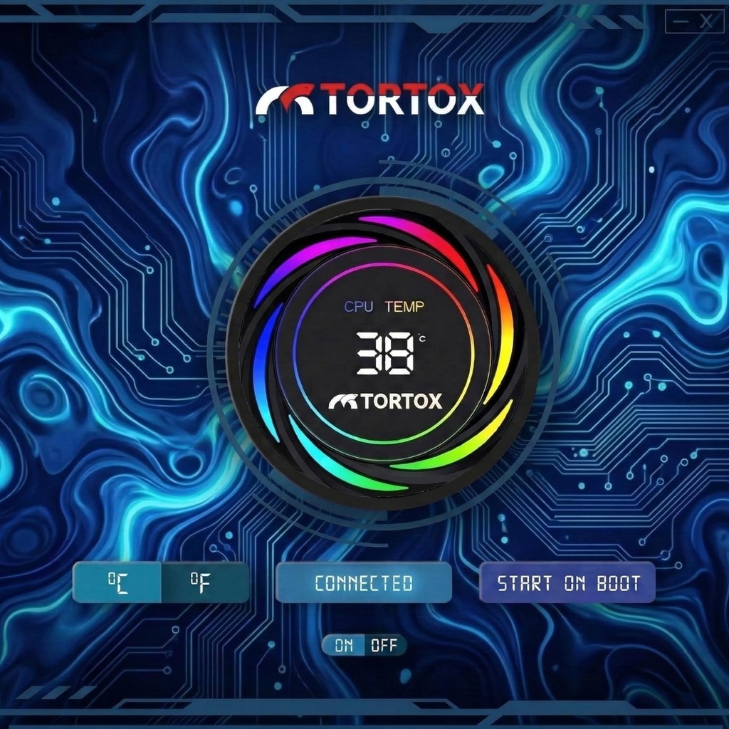 Tortox Nivora Vibe 360 ARGB Liquid CPU Cooler, Triple 120mm PWM Fans, Compatible with Intel LGA18xx/1700/1200/115x & AMD AM5/AM4 - Black