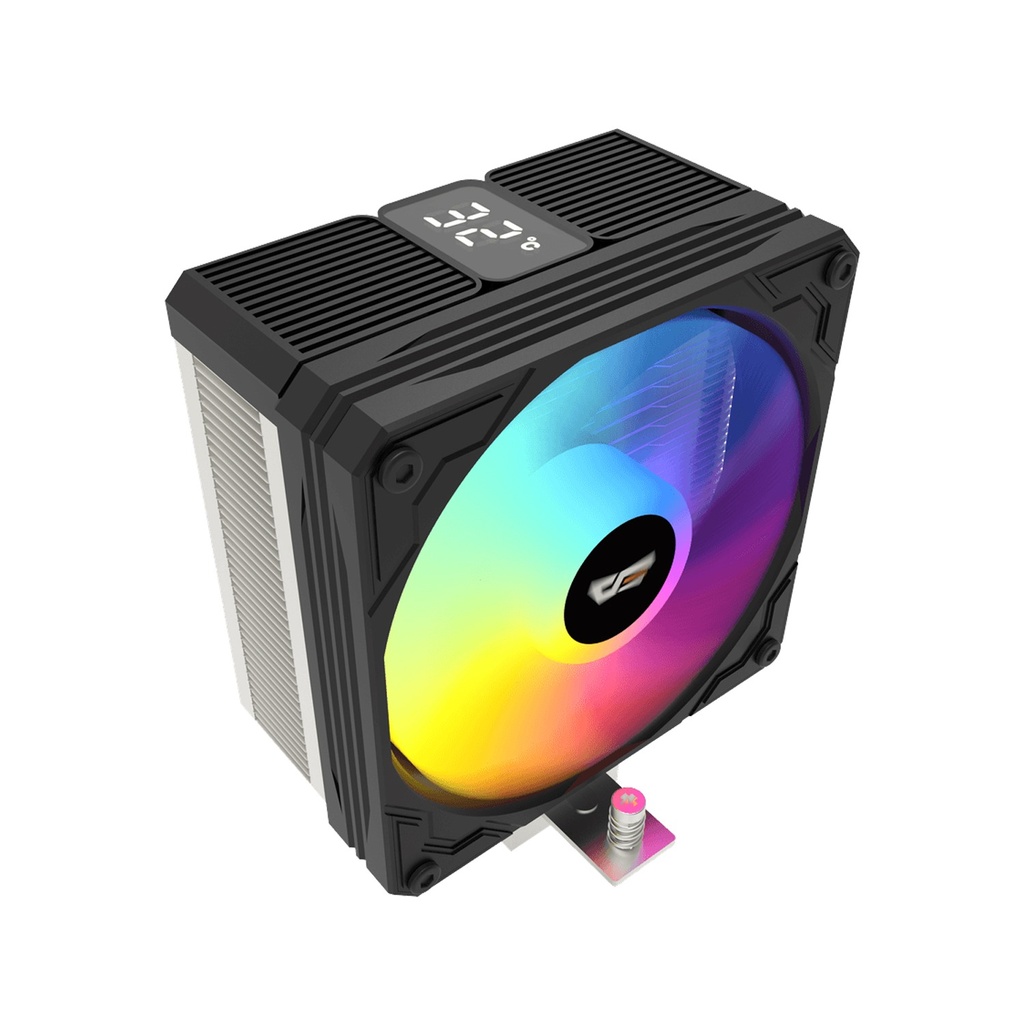 Darkflash M400 Digital Display Tower CPU Cooler with 4 Heats pipes - Black