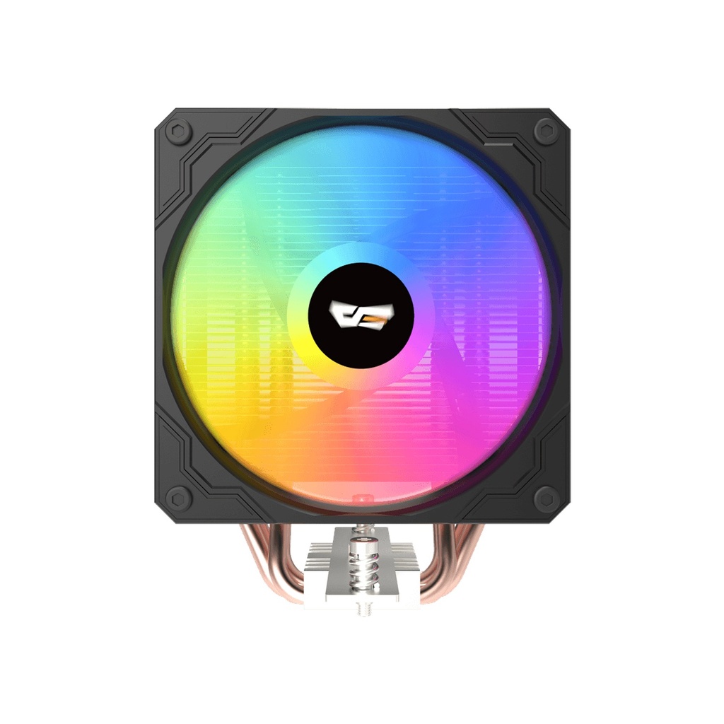 Darkflash M400 Digital Display Tower CPU Cooler with 4 Heats pipes - Black