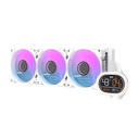 DarkFlash DH360D All-in-One 360mm Liquid CPU Cooler,Comes with LCD Magnetic display, Low noise CPU cooler- White