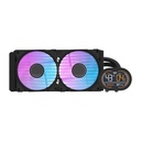 DarkFlash All-in-One 360mm Liquid CPU Cooler CPU support socket LGA,Comes with LCD Magnetic display, Low noise CPU Liquid Cooler-Black