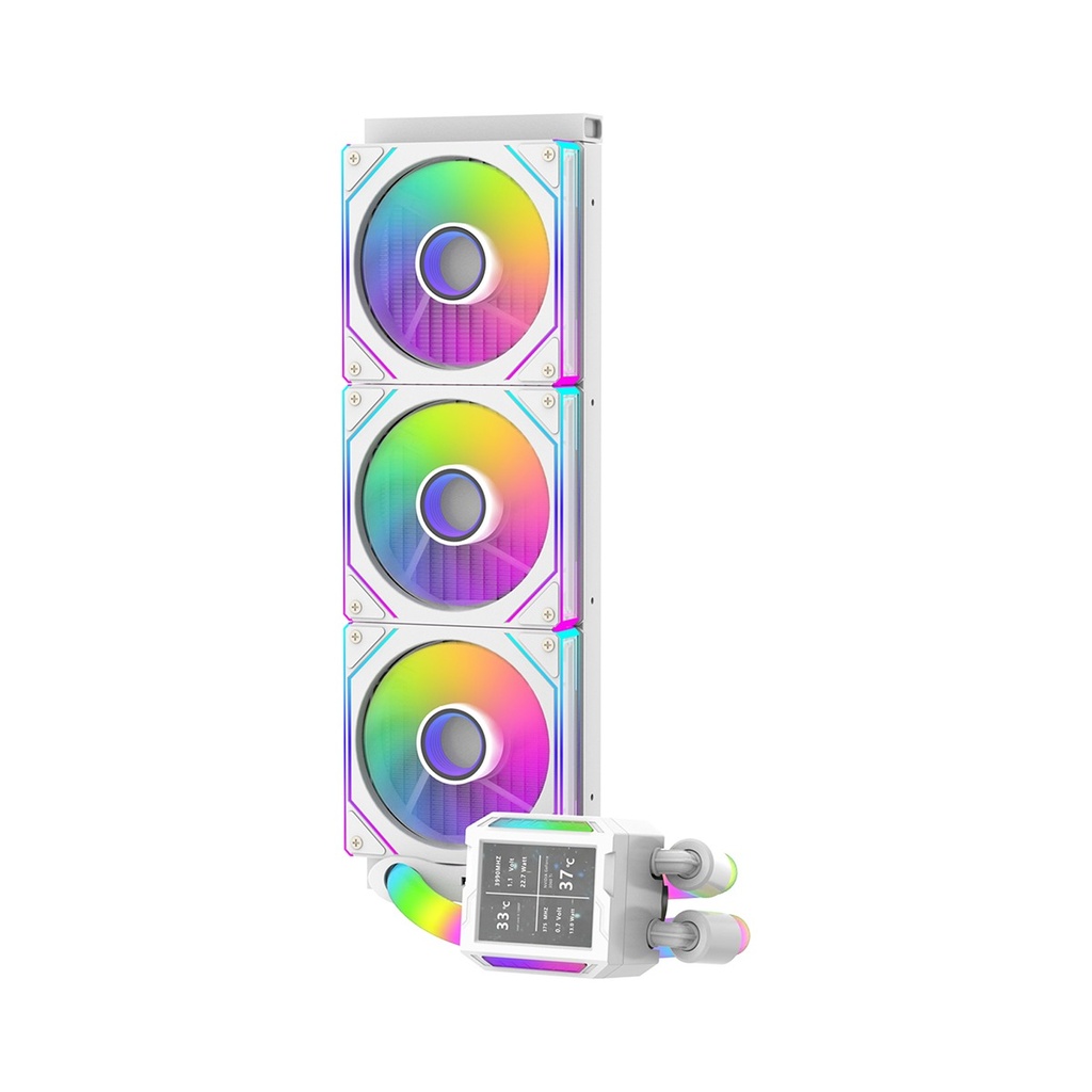 Sharx Profin P360LRT 360mm ARGB Liquid CPU Cooler - White