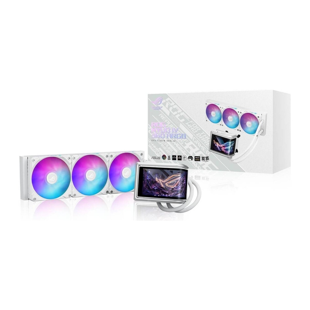 Asus Rog Ryuo IV 360 ARGB CPU Liquid Cooler -White