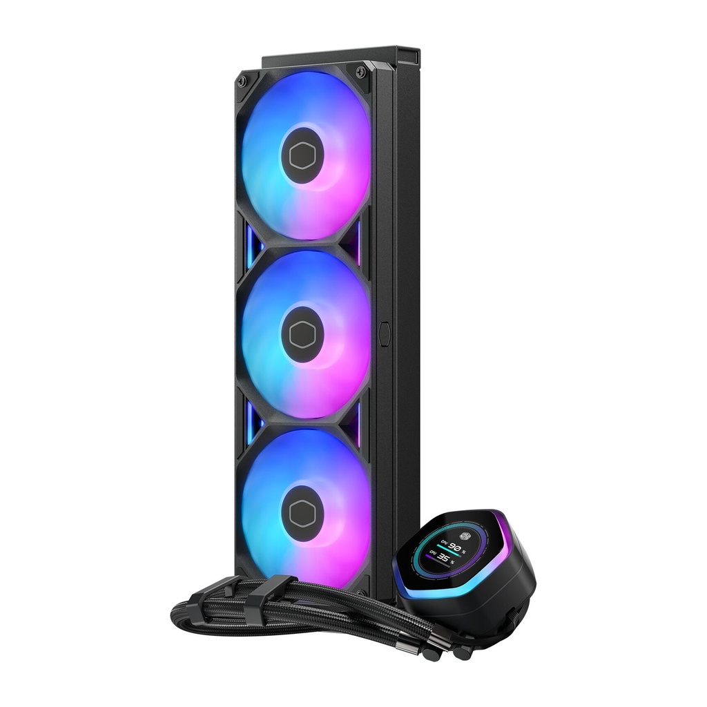 Cooler Master MasterLiquid Atmos II 360 LCD ARGB CPU Liquid Cooler -Black
