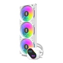 DarkFlash Explore DO360 ARGB 360mm AIO Liquid CPU Cooler With Segment LCD Screen - White
