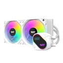 DarkFlash EXPLORE DO240 ARGB 240mm AIO Liquid CPU Cooler with Segment LCD Screen - White