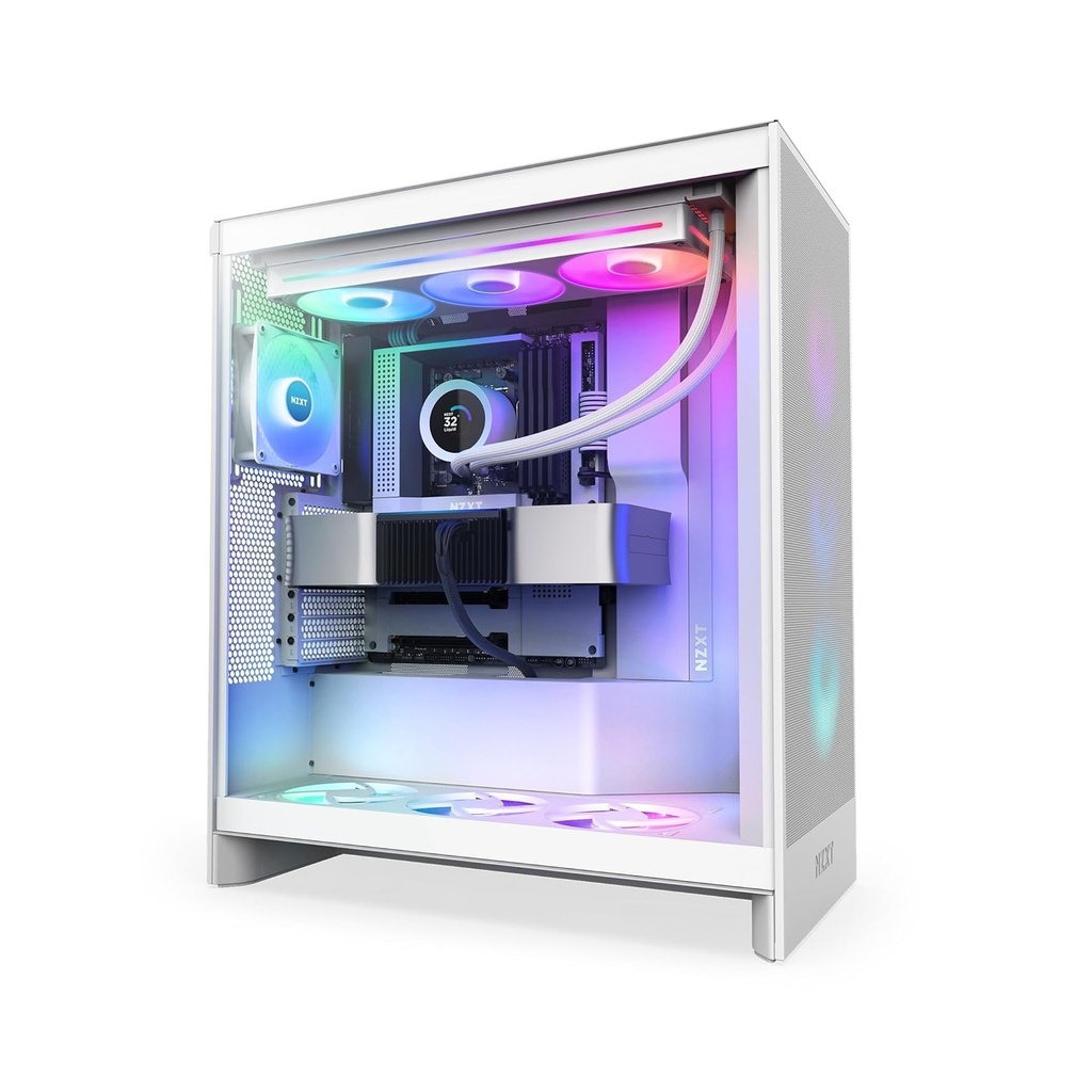 NZXT Kraken Plus 360mm Liquid Cooler With 1.54" LCD Display - White