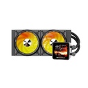 DarkFlash EXPLORE DE240 ARGB 240mm AIO Liquid CPU Cooler with 2.88" LCD Screen - Black
