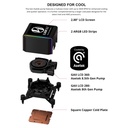 LIAN LI GALAHAD II LCD 280mm Liquid CPU Cooler with TL 140 Wireless Fans - Black