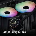 Aerocol Abyss L360R 360mm Digi ARGB Liquid Cooler - White