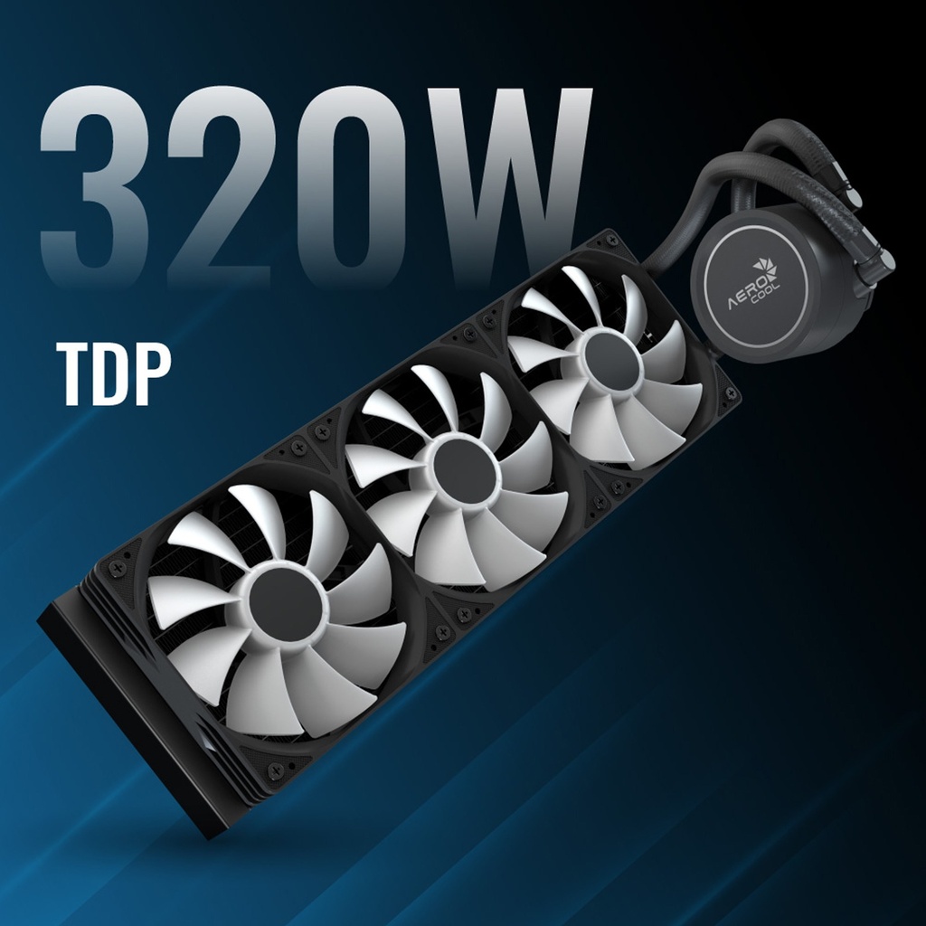 Aerocol Abyss L360R 360mm Digi ARGB Liquid Cooler - White