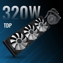 Aerocol Abyss L360R 360mm Digi ARGB Liquid Cooler - White