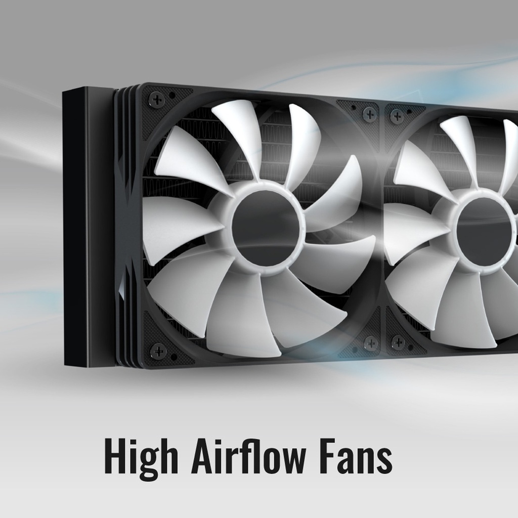 Aerocol Abyss L360R 360mm Digi ARGB Liquid Cooler - White